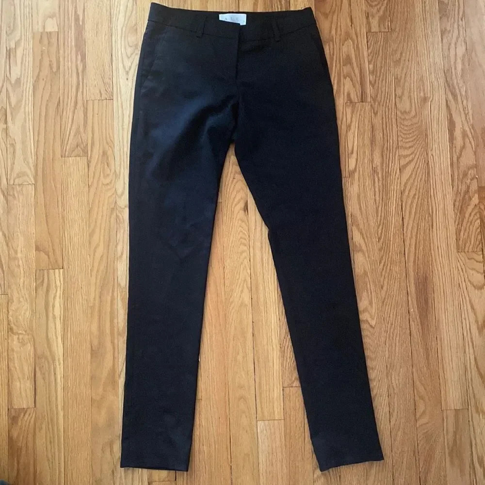 ALC sz 2 wool blend trousers slacks black excellent pre owned condition pockets